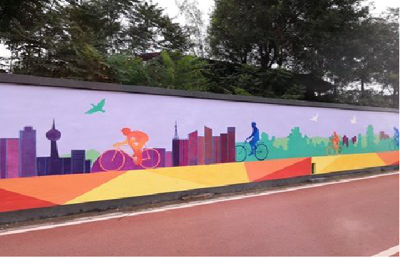 京山墙体彩绘-围墙