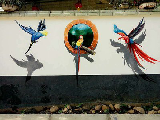 京山视觉错位-3D墙绘设计