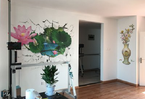 京山墙体彩绘相比墙纸的优势。